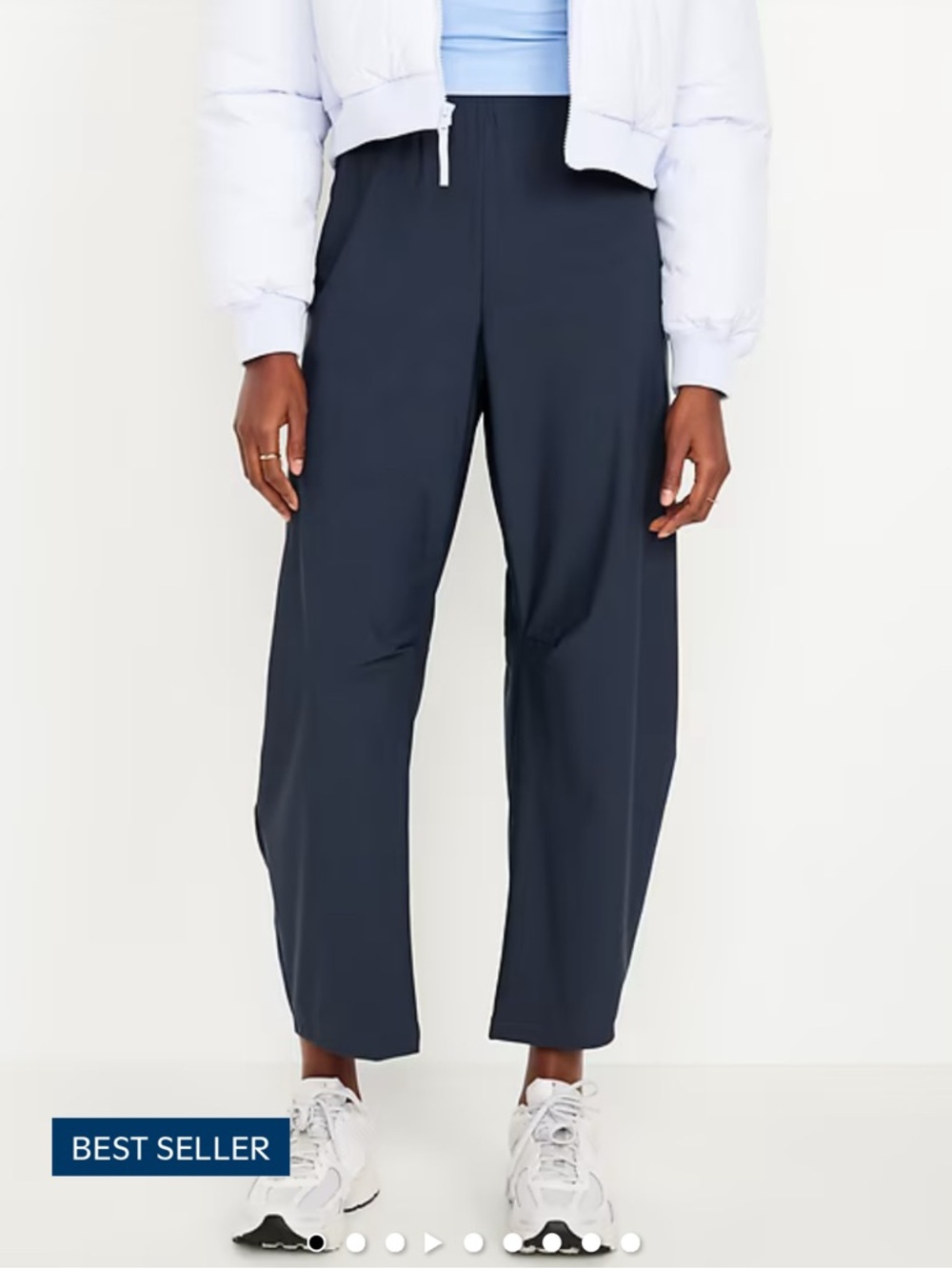 Old Navy High-Waisted SleekTech Barrel Ankle Pants